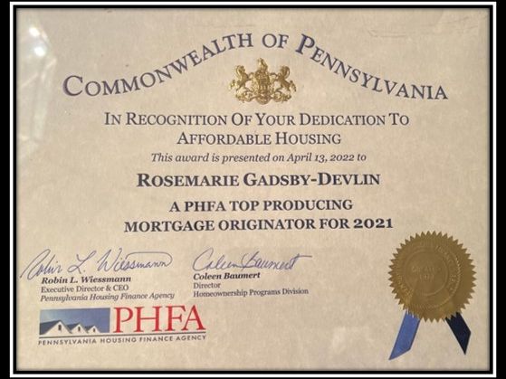 PHFA Outstanding Lender 2022,2021