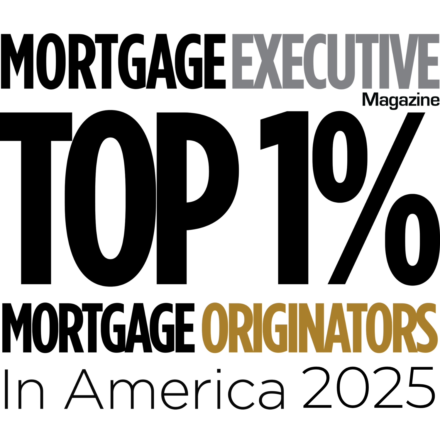 2025 MEM Top 1% Mortgage Originators