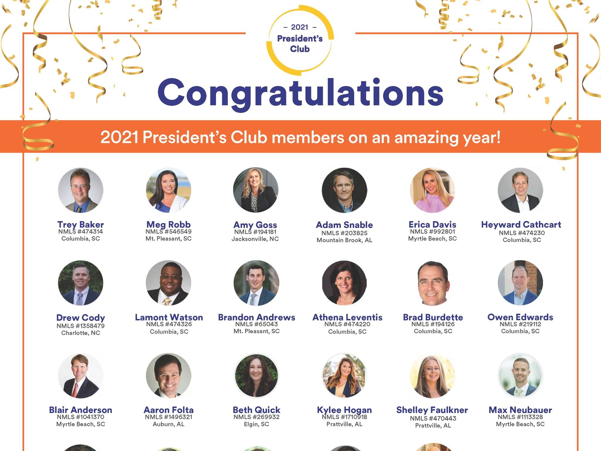 2021 Guild Mortgage Presidents Club Award