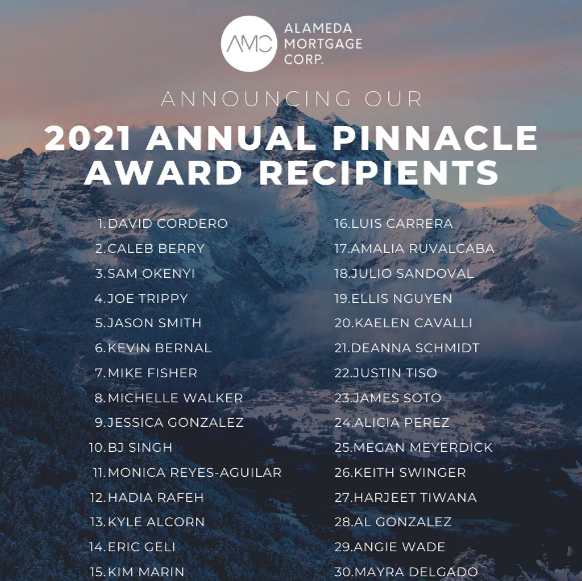 2021 Pinnacle Award