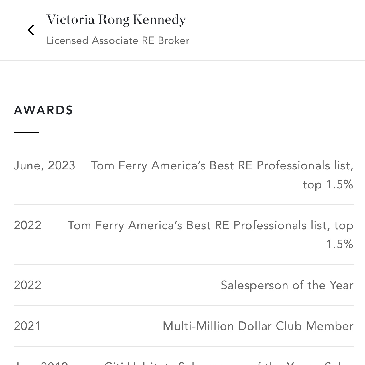 Tom Ferry American‘s Best Top 1.5%