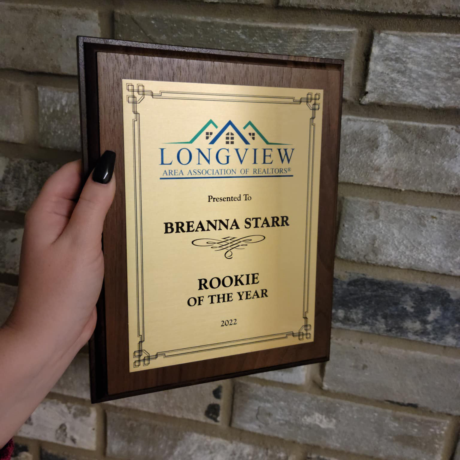 Longview Association of Realtors Rookie of the Year