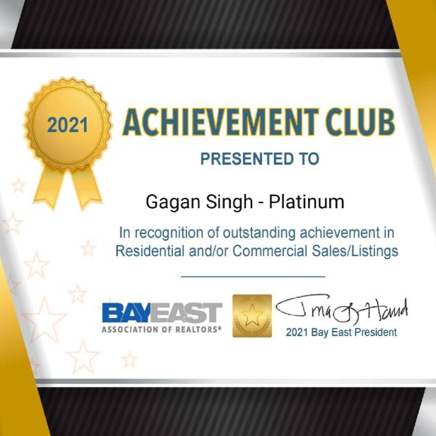 BAY EAST ACHIVEVEMENT AWARD2021-Platinum